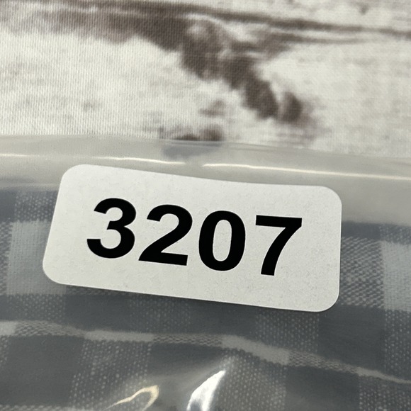 14th & Union Trim Fit Short Sleeve Linen Blend Button-Down Shirt Check Men's XL - Picture 8 of 8